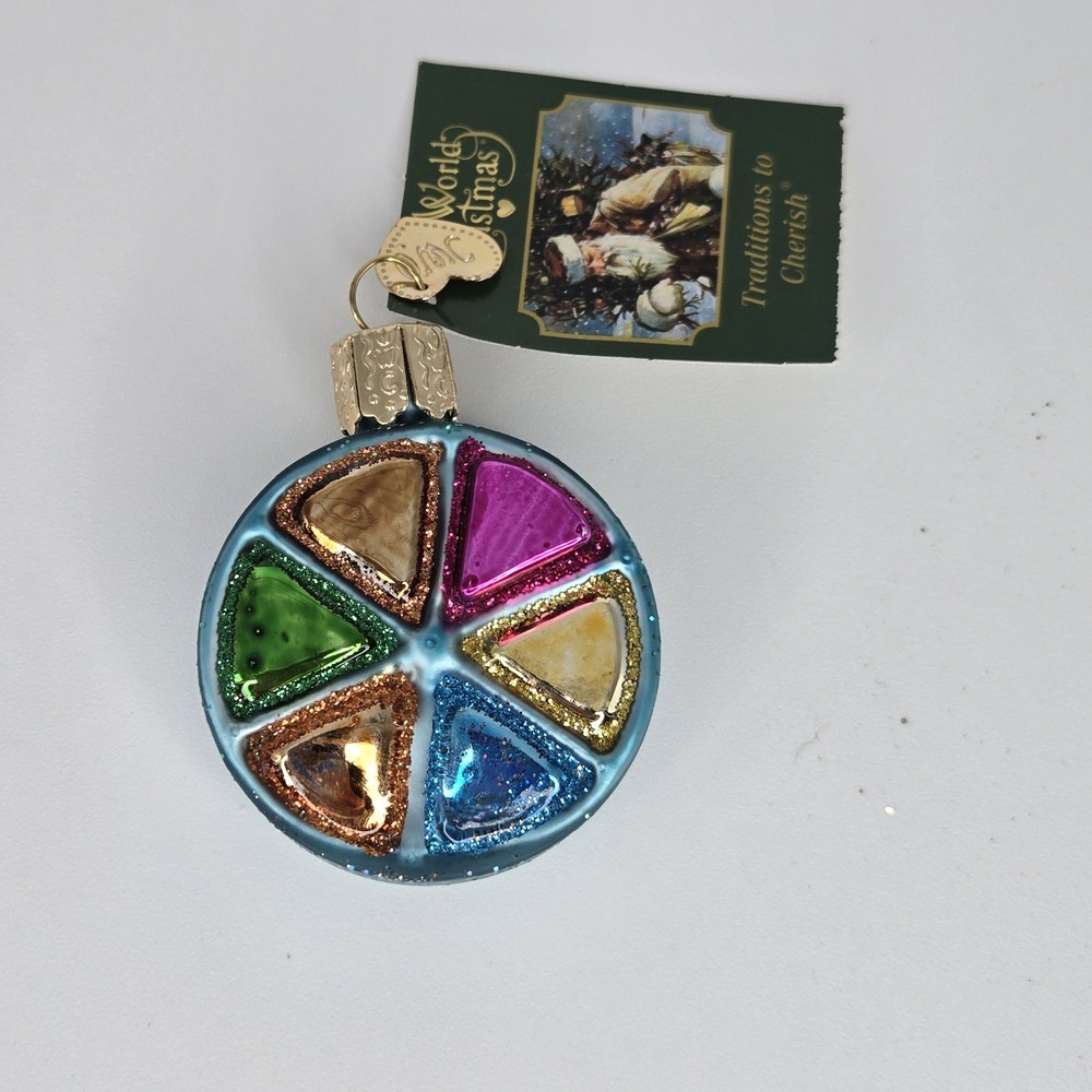 Old World Christmas HASBRO TRIVIAL‎ PURSUIT Glass Ornament New W Tag